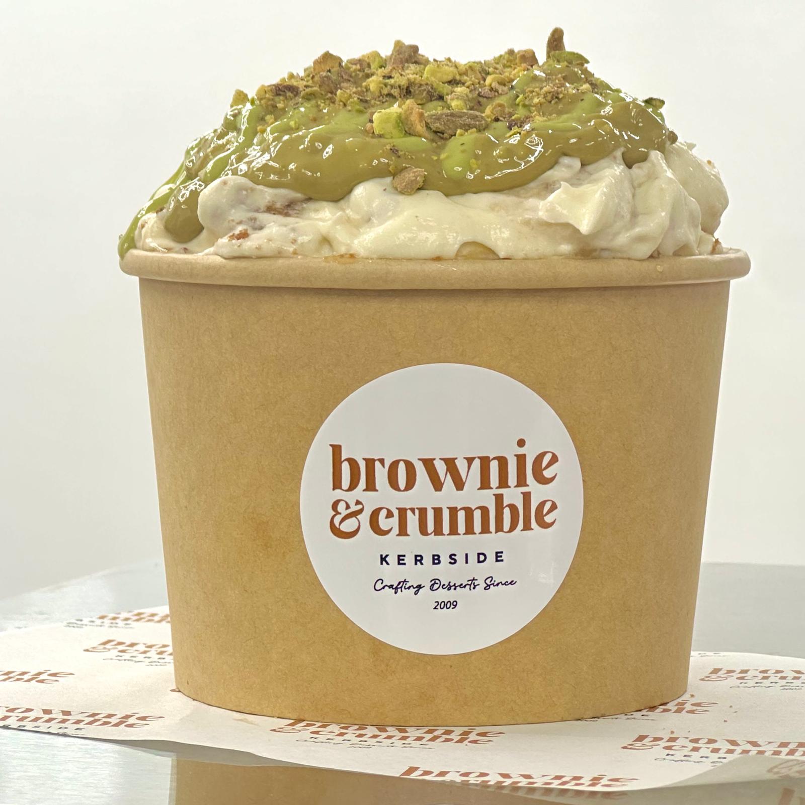 Banana Pudding with Kunafa & Pistachio